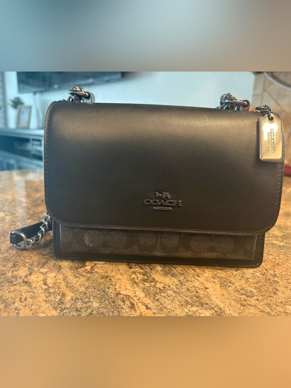 Coach Black Leather Crossbody bag